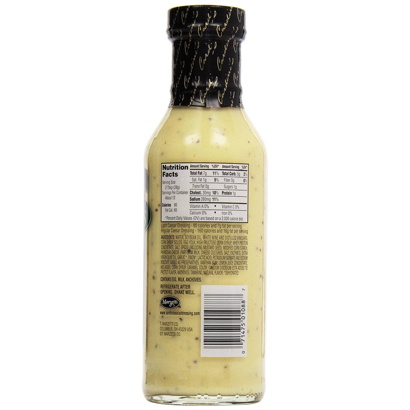 Cardini's Lite Caesar Dressing, 12 oz