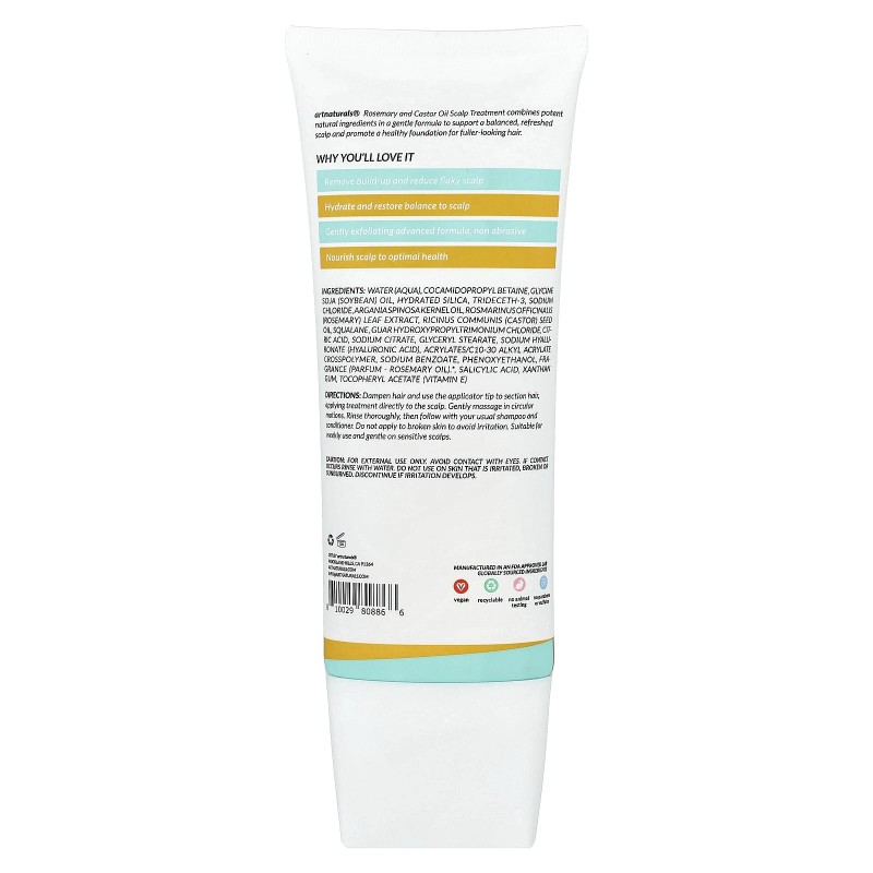 Rosemary + Castor Oil Scalp Treatment, For All Hair Types,