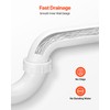 VEVOR P-Trap, 1-1/2 Inch P Trap Sink Drain Pipe Kit