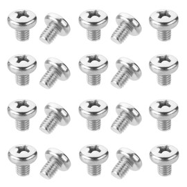 Tayffency 30Pcs M4-0.7x8mm Pan Head Machine Screws 304 Stainless Steel Metric Phillips Drive Cross Round Head Machine Screws Fasteners Bolts, Fully Threaded