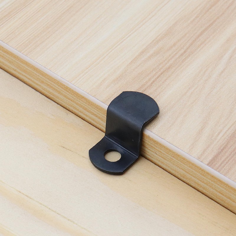 Mewutal 50pcs Black Offset Canvas Clips Metal Photo Frame Clips