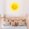 Smiling Sun Wall Sticker Wall Decal Sun Wallpaper for Kindergarten