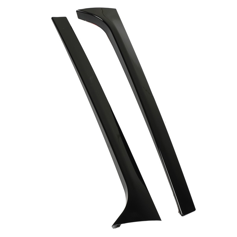 1Pair Rear Window Side Spoilers Gloss Black Air Resistance Reduction