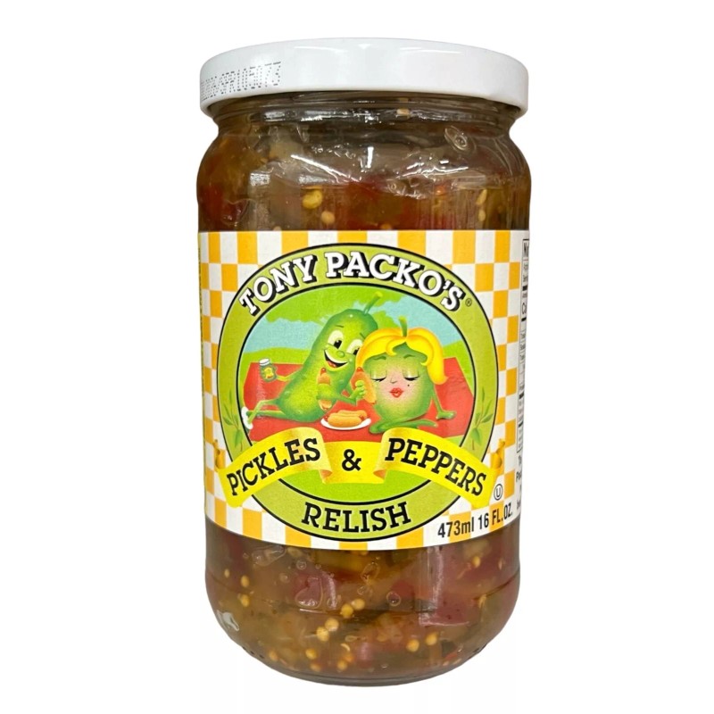Tony Packo's Pickles & Peppers Relish 16 oz Packos