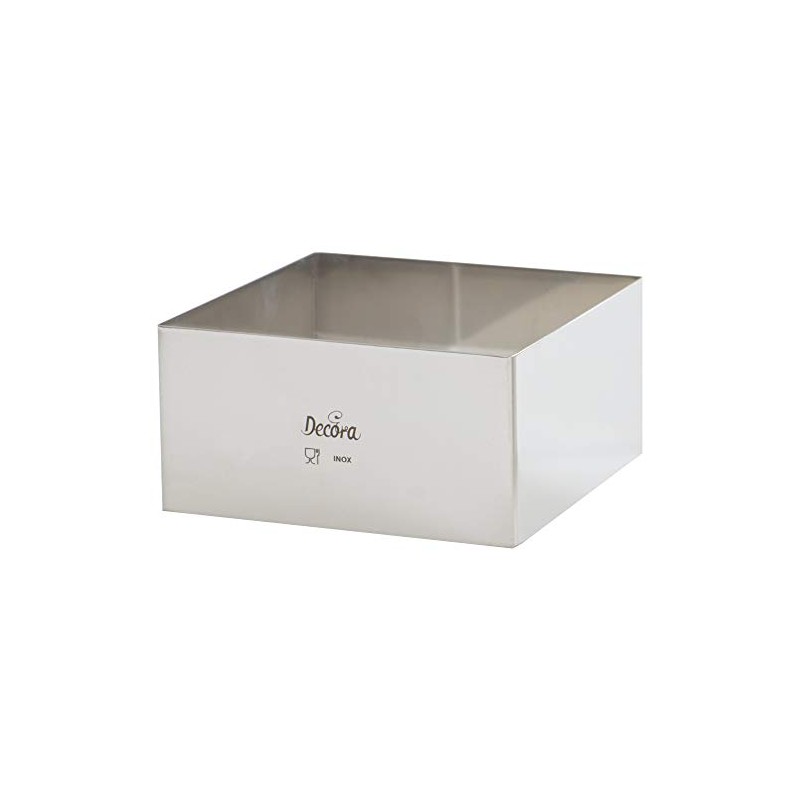 Decora Stainless Steel Square Shape, Silver, 30 x 30 x