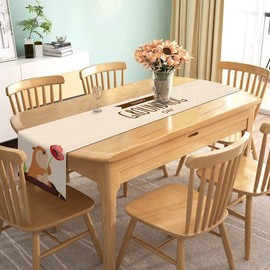 Nepnuser Happy Groundhog Day Table Runner Spring is Coming Decoration Seasonal February Home Kitchen Dining Room Decor (13" x 72")