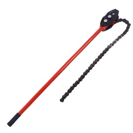 Pcmursal Chain Wrench, 35" Strap Wrench Heavy Duty with 26.4" Chain Length Max, Fits 7" Pipe Diameters for Pipe Installation, Oil Fields Operations and Maintenance