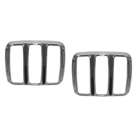 OVAL INDUSTRIES 1964 1965 1966 FORD MUSTANG TAIL LIGHT BEZELS PAIR #64F-70141-M #64-10830 NEW
