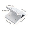 uxcell 2Pcs 45 Degree Angle Aluminum Profile Corner Brackets, Corner