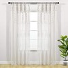 Lush Decor Boho Macrame Textured Cotton Window Curtain Panel, 40"