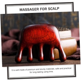 BIUDECO Wooden Massage Comb for Scalp Relaxation and Meridian Handheld Tool for and Fatigue Relief Comfortable Skin-friendly Design