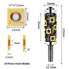 BINSTAK Heavy Duty Flush Trim Router Bit 1/2" Shank, 14