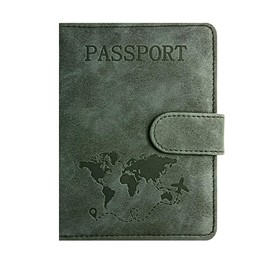 TARATI Passport Case, Anti-Skimming, PU Material, Multi-functional Storage Pocket, Travel Passport Cover, Lightweight, Compact, Convenient Goods, Card Case, Protective Cover, Passport Holder, Sea Gray