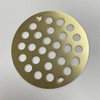 Techzm 4’’ OD Round Shower Strainer Drain Trim Set Screw-in