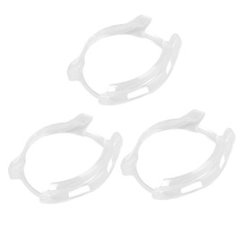 DOITOOL 3pcs Transparent Watch Protective Case Cover for Smart Watch Full Against Scratches Drops Bumps Easy Access to All Ports Buttons Stylish Design