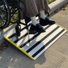 Nuvium 5" Rise Door Threshold Ramps for Doorways, Stable Yellow