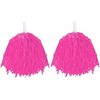 CHEERLEADER POMPOMS FANCY DRESS COSTUME ACCESSORY LIGHTWEIGHT POM POMS WITH