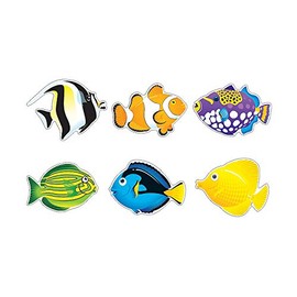 Fun Express - Fish Friends Bb Cutouts - Educational - Classroom Decorations - Bulletin Board Decor - 36 Pieces