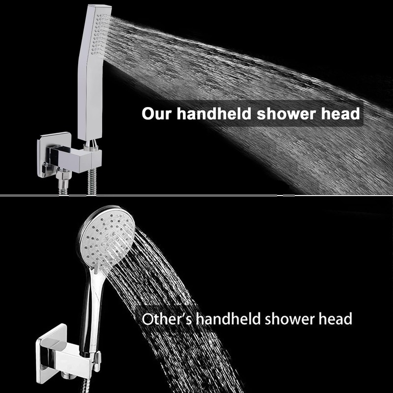 NearMoon Brass Hand Held Shower Head, Luxury High Pressure Shower