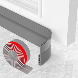 Door Draft Stopper,Door Sweep for Bottom of Door,Weather Stripping Door Seal,Under Door Gap Filler,Under Door Draft Stopper,Door Sweeps for Exterior Doors Draft Blocker Soundproof/Insulator (39",Grey)