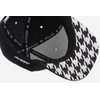 Nebelkind Snapback Cap Black Houndstooth Size Adjustable Unisex One Size
