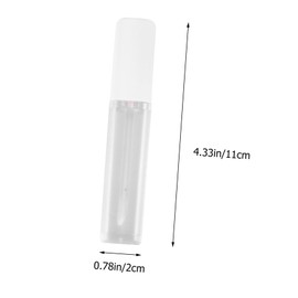 Gatuida 4Pcs Refillable Lip Gloss Tube Set Makeup Subpackaging Bottles with Applicator Brush for DIY Lip Glaze Lip Oil Lip Care