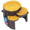 Resin Mini Stump Shape Hiding Hole Wooden Cave Artificial Aquarium