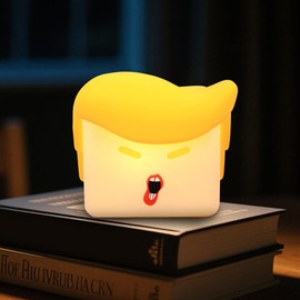 Awkunmy Hilarious Shaped Night Light, Rechargeable Tap-Control Lamp with 3-Level Dimming, Nursery Nightlight, Emotional Release Tool, Squishy Silicone Stress Relief, Gag Gift & Bedroom Decor