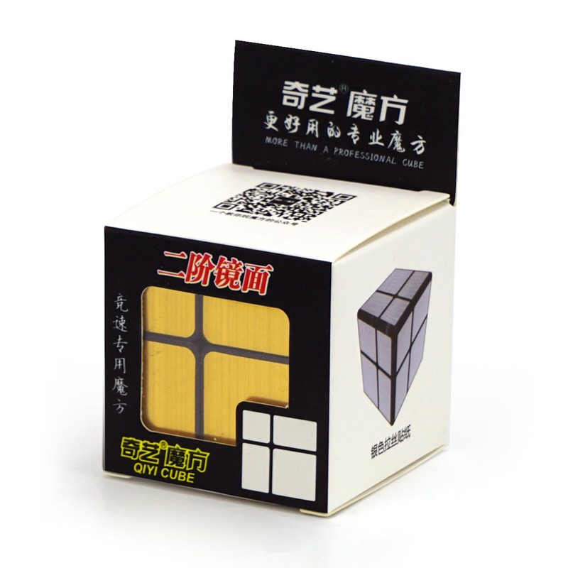Cuberspeed Qiyi 2x2 Mirror Golden Magic Cube Mirror 2x2x2 Mirror