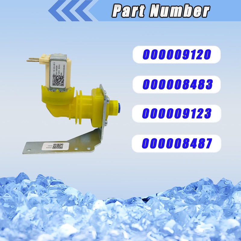 2 Pack 000009120 000008487 Water Inlet Valve Assembly Compatible with