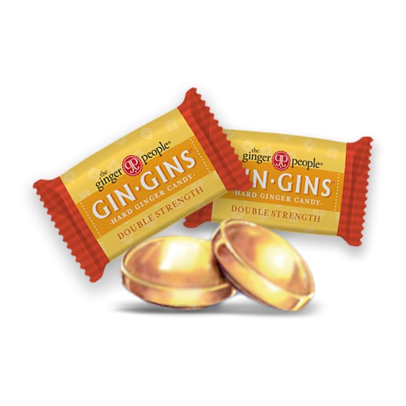 GIN GINS Double Strength Ginger Hard Candy – Natural Ginger
