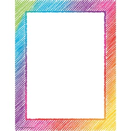 Teacher Created Resources® Colorful Scribble Computer Paper, 50 Sheets, 8.5 inches X 11 inches