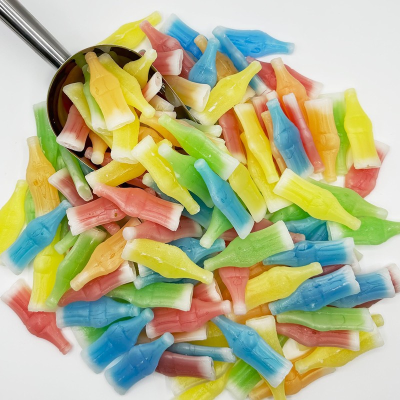 Wax Bottle Candy Drinks, 1 Pound Bag - Retro Wax