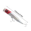 15CM Plastic Popper Topwater Bait with Barbed Floating Fishing Lure
