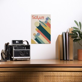 Lantern Press 6x9 Inch Metal Sign, The Solar System, Vintage Planet Poster