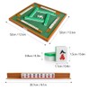 Mini Mahjong,HUIOP Mini Mahjong Set with Folding Mahjong Table Portable