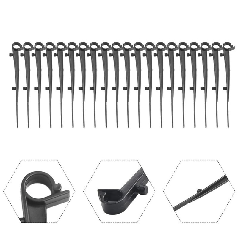 Tiardey 20pcs Gutter Brush Clips Gutter Brush Leaf Guard Fixing