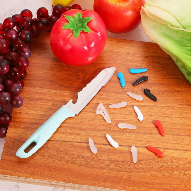 uxcell 20Pcs Blade Knife Tip Protector Cover Plastic Knife Guard