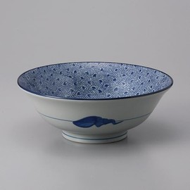 Ale-net Ramen Donburi, Set of 3, Ramen Bowl, Noodle Bowl, Old Dyed Inban, 6.8, Asakodai Don