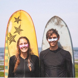 Aloha Sun Stick SPF 50+ Face Mineral Sun Protection for Surfing Eco Paper Stick 20 g (2 Pack (Blue + Pink))