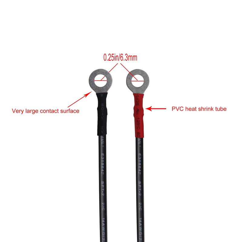 SCCKE 10FT 14AWG Ring Terminal to SAE Harness Quick Connect/Disconnect