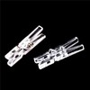 20Pcs Clear Plastic Clothes Pins,Clothes Line String Clips, Mini Clothes