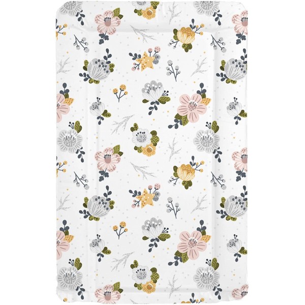 Sunnybabies Muted Floral Baby Changing Mat Girls Boys Soft Padded Deluxe