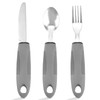 Adaptive Utensils Set for Seniors - 3Pcs Weighted Silverware for