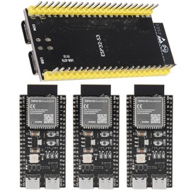 XIITIA 4pcs ESP32-S3-DevKitC-1-N16R8 ESP32-S3 Development Board Wi-Fi + Bluetooth MCU Module Integrates Complete Wi-Fi and BLE Functions for Arduino(Pre-soldered pins)