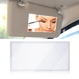 Car Sun Visor Mirror, HD 5.91"×3.15" Portable Car Vanity Mirror, Seatback Self-Adhesive Makeup Mirrors, Shatter-proof Cosmetic Accessories for Automotive Truck SUV Vehicle