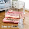 BNOSDM 100 PCS Disposable Rabbit Cage Liner Plastic Guinea Pig