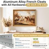 Unlumm Heavy Mirror Mounting Hardware Z Clips 30 inch French