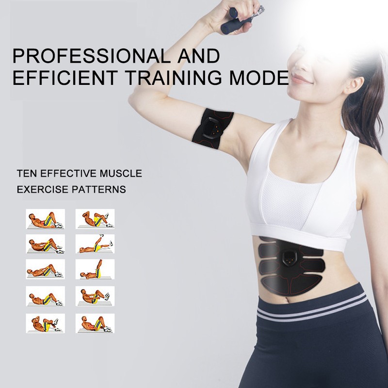 Abdominal Muscle Stimulator Body Toning Trainer ABS Arm Stimulator Training