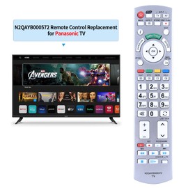 N2QAYB000572 Fernbedienung Ersatz für Panasonic Viera TV TX-L32DT30Y TX-L32DT35E TX-L32ETS51 TX-L32ETX54 TX-L37DT30B TX-L37DT35E TX-L37ETF52 TX-L37ETN53 TX-P42GT30B TX-P42ST33E TX-P46ST32Y TX-P50GT30B
